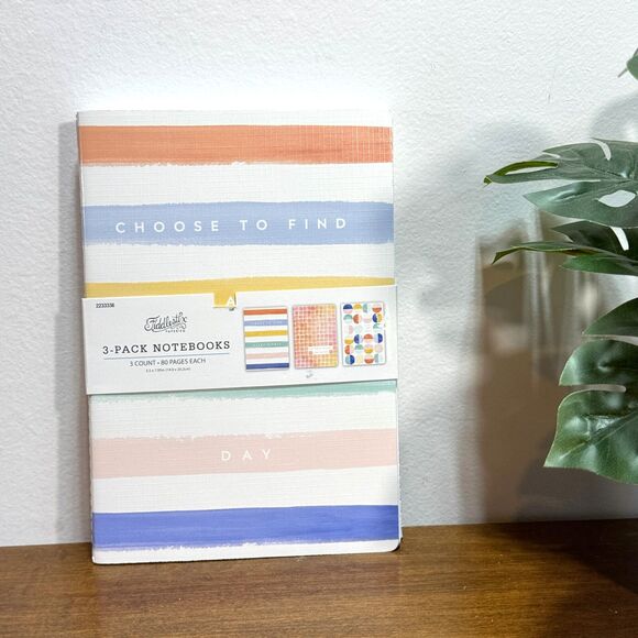 3 Pack Notebooks Notes Journal Lined Paper 80 Pages Each 5.5 x 7.95 Colorful - Picture 2 of 7